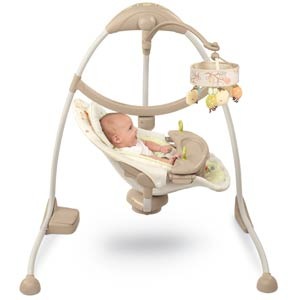 Bright starts ingenuity cradle and store sway swing