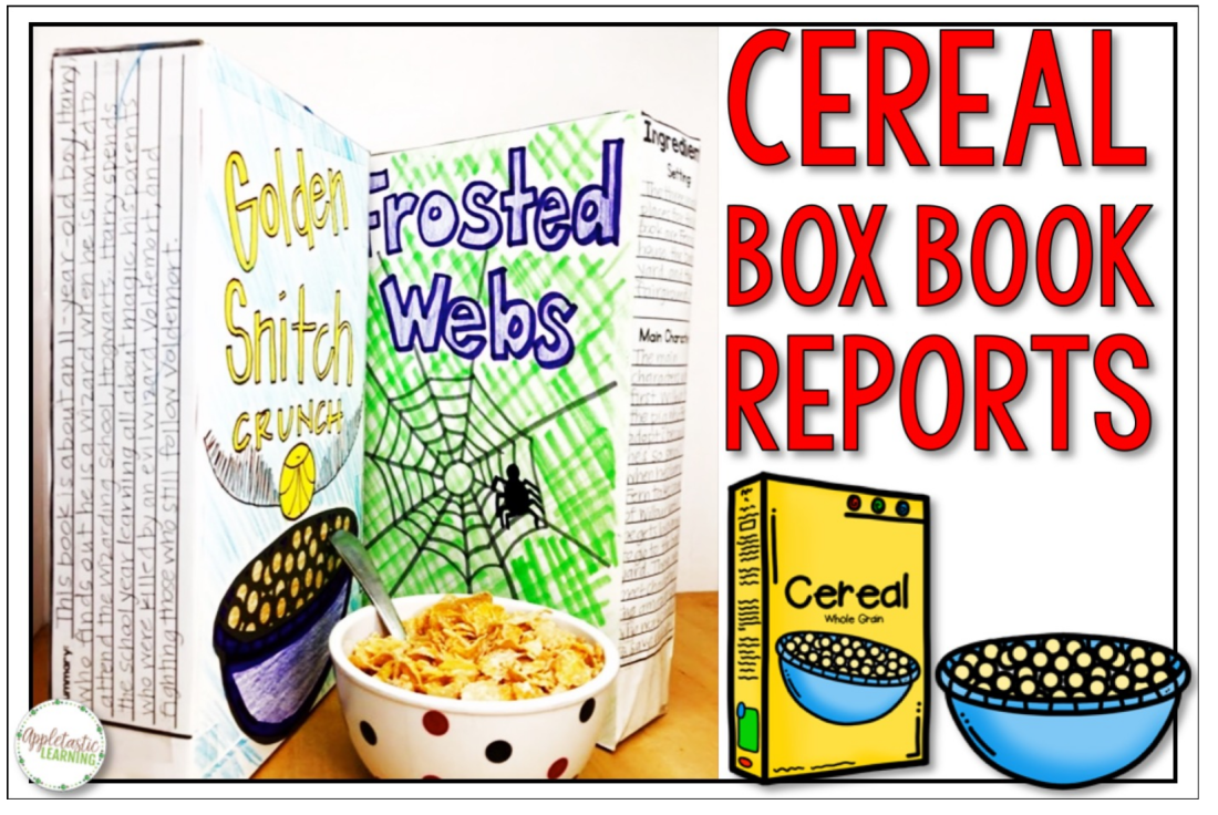 pinterest cereal box book report