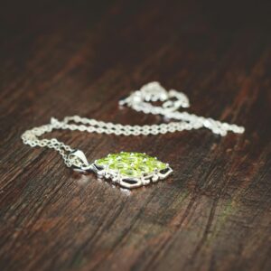 women s green necklace